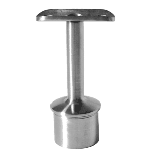 Držák madla pevný na trubku ø 42,4 mm (80x64 mm), broušená nerez K320 / AISI304