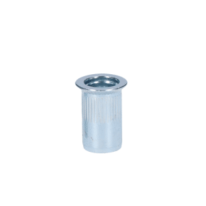 Nitovacia matica M12 so zápustnou hlavou, ryhovaný driek, oceľ-biely pozink