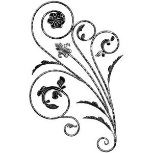 DO VYPRODÁNÍ ZÁSOB - Kovářský ornament H 1080 x L 600 mm,12 mm