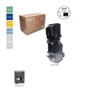Pohon NAKED pro posuvnou bránu do 400kg, motor 24V, 250W, 6Nm, elektronika NKA3R10