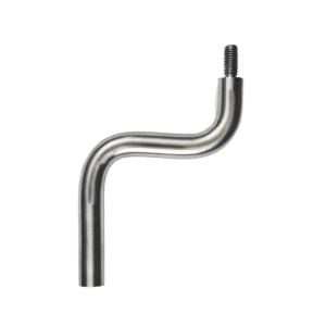 Čep mimo osový (vnější závit M8 - vnitřní závit M6, ø 14 mm, L: 75 mm), broušená nerez K320 / AISI304