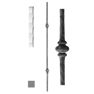 Kovaná tyč GM2, H-1000 mm, 12x12mm