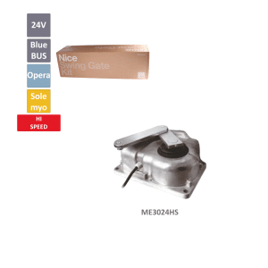 M-FAB HS METRO - velmi rychlý 24 V podzemní pohon pro křídlovou bránu do 3,5 m / křídlo, 90° = 8 sek.