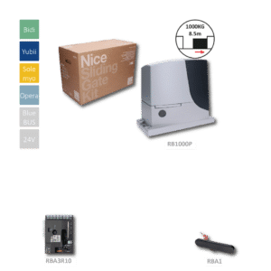 ROBUS1000P pohon na posuvnou bránu do 1000kg, s řídící jednotkou RBA3R10 bez SMXI, indukční koncový spínač RBA1