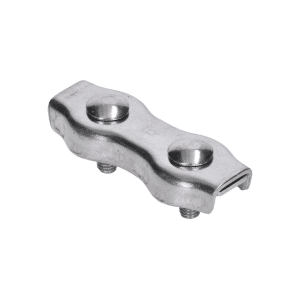 Lanová svorka, duplex pro lanko ø 6 mm, broušená AISI 304