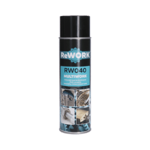 Multiwork sprej 500ml odstraňuje pozůstatky oleje, prach, zapečená maziva, nálepky, zbytky lepících pásků, zabraňuje korozi. Ochrání povrch kovů od rzi.