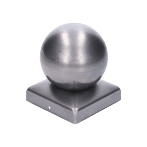 Stříška na sloupek-kulatá Základna 80 x 80 mm, koule 60 mm