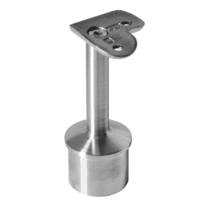 Držák madla pevný na trubku ø 42,4 mm (78x64 mm, 90° úhel), nerez broušená K320 / AISI304