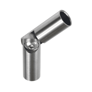 Spoj nastavitelný ø 10 mm (0-100 °) s kloubem, broušená nerez K320 / AISI30