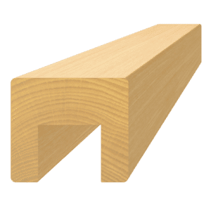 Bukový profil 45x40 mm, délka 3000 mm