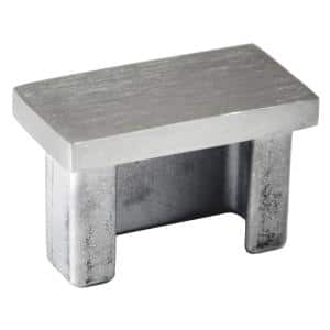 Ukončení - zátka na jekl (40x20x2 mm) broušená nerez K320 / AISI304