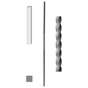 Kovaná tyč TR02, H-1000 mm, 12x12mm