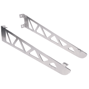 Konzoly pro skleněný přístřešek - set pravá + levá strana, broušená nerez K320 /AISI304, použít držáky EB1-PRJ