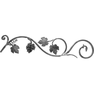 DO VYPRODÁNÍ ZÁSOB - Kovářský ornament H160 mm, L800 mm, ø14 mm