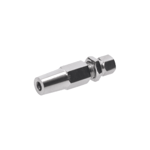 Úchyt pro nerezové lanko 3 mm, s vnitřním závitem M5, broušená nerez K320 / AISI304