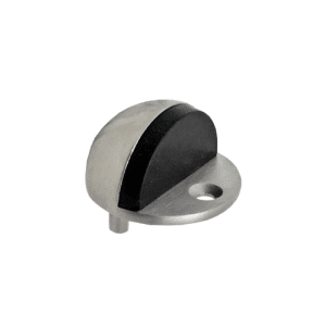Nerezový doraz dveří s gumou (ø 44x25mm), broušená nerez K320 / AISI304