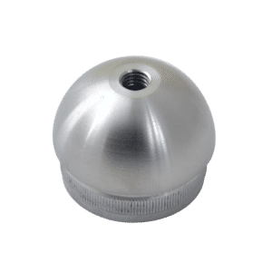 Spodek držáku madla na trubku ø 42,4 mm, se závitem M8, broušená nerez K320 / AISI304