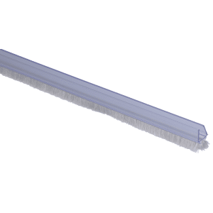 Plastové těsnění na sklo 8mm, mezi skleněné dveře a stěnu nebo podlahu, 2200mm