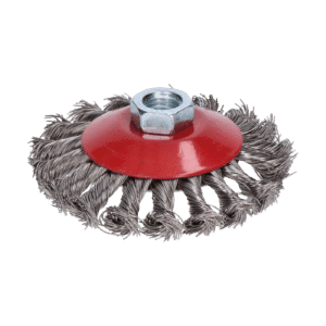 PROTECO kartáč miskový copánkový 100mm x M14x2 NEREZ