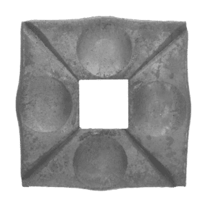 Patka 90 x 90 x 8 mm, otvor 26 mm