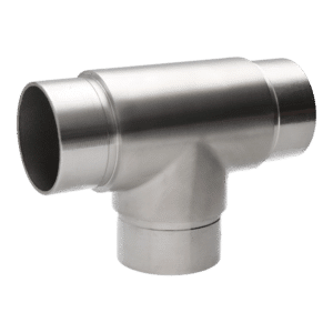 Spojka-přechod, T-kus na trubku ø42,4 mm, broušená nerez K320 / AISI304