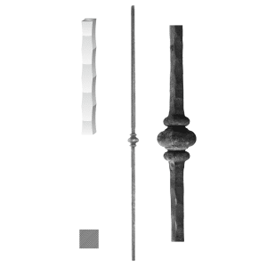 Kovaná výplň zábradlí H 1000 mm, 12 x 12 mm