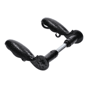 Klika 145x75mm, průměr osazení 18mm, černá, pár