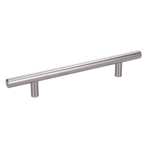 Nerezová úchytka (madlo) pro rozteč 128mm (200x128x12mm, výška 32mm), dutá, broušená nerez K320 /AISI304, balení obsahuje šrouby