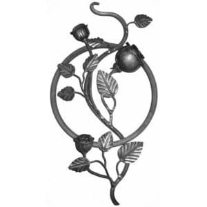 Kovářský ornament H 500 x L 280mm,250m