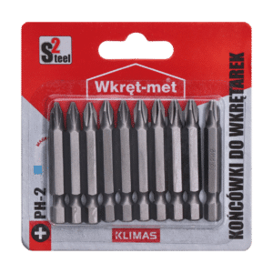 10 dílny blister bitů PH2, délka 50mm