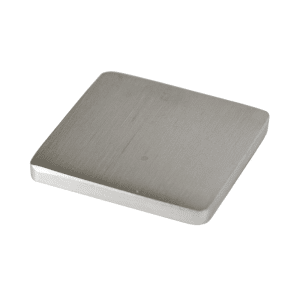 Ukončení-krytka čtvercová (40x40x4,0 mm), broušená nerez K320 / AISI304