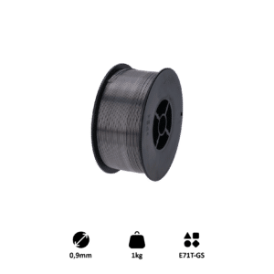 Drát svařovací FLUX - 0.9mm, 1kg, Metoda: MIG (Flux / FCAW) , Průměr cívky: 100 mm , Vnitřní průměr: 17 mm