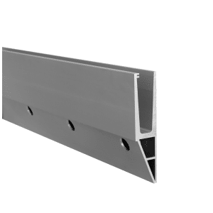 Poškozený Al kotvící profil L = 5000 mm, sklo 12 - 22 mm