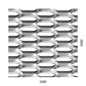 Tahokov Al, kosočtvercové oko, mostík: 5mm, 1000x2000x2mm