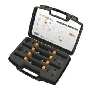 LOCINOX® DRILLVISE-4 Sada zesílených ocelových svěrek s polstrováním, 4 KS v balení