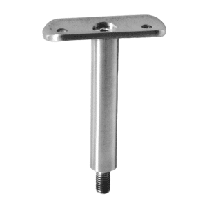 Držák madla pevný na trubku ø 42,4 mm (78x64 mm / závit M8), broušená nerez K320 / AISI304