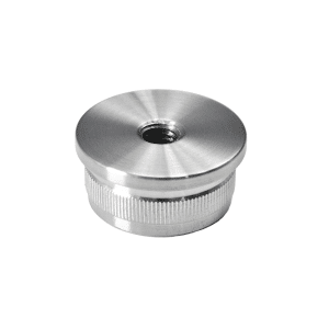 Spodek držáku madla (závit M8) na trubku ø 33,7 mm, broušená nerez K320 / AISI304