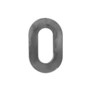 číslo domové 0,   120x80x3mm   hladké, bez povrchovej úpravy