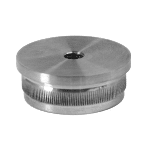 Spodek držáku madla (závit M8) na trubku ø 42,4 mm, broušená nerez K320 / AISI304