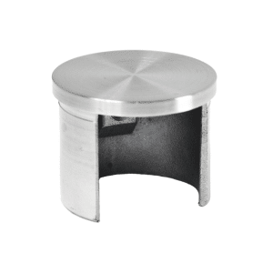 Ukončení - zátka (ø 42.4x1,5 mm) na madlo EB1-HM42, lepený spoj, broušená nerez K320 / AISI304