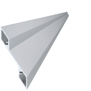 1,6 mm tlustý profil na výplň 115,2x24x6000 mm, materiál EN AW-6060 T66, přírodní hliník bez povrchové úpravy, cena za KUS