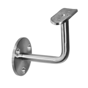 Držák madla na stěnu na trubku ø 42,4 mm, broušená nerez K320 / AISI316