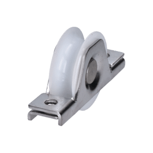 Kladka ø 58mm s nylonovým kolieskom na zapustenie do jokla, pre profil C902IX16, nosnosť 150kg, nerez /AISI304