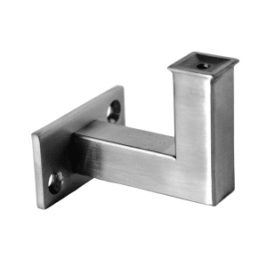 Držák madla na stěnu (58x72mm), broušená nerez K320 / AISI304