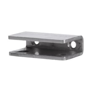 Držák police pro sklo 8-10mm, obsahuje gumovou podložku na šroubu M8x6, broušená nerez K320/AISI 304