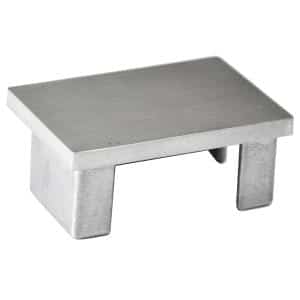 Ukončení - zátka na jekl (60x40x2.0) mm broušená nerez K320 / AISI304