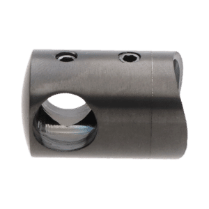 Držák tyče ø 12mm na trubku ø 42.4mm, barva: PVD - černá