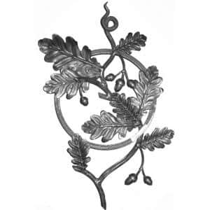 Kovářský ornament H 490 x L 330mm,250mm,12 x 12mm