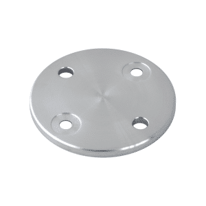 Deska na boční kotvení sloupu (ø 100x6mm) broušená nerez K320 / AISI304