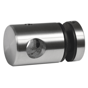 Svorka bodová na trubku ø12 mm, plochá (ø25 mm), broušená nerez K320 / AISI304